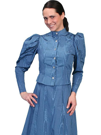Ladies Wahmaker Old West Victorian Moire Outfit  XL - Blanche's Place